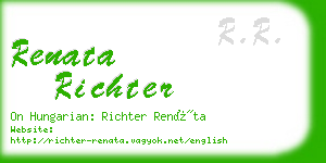 renata richter business card